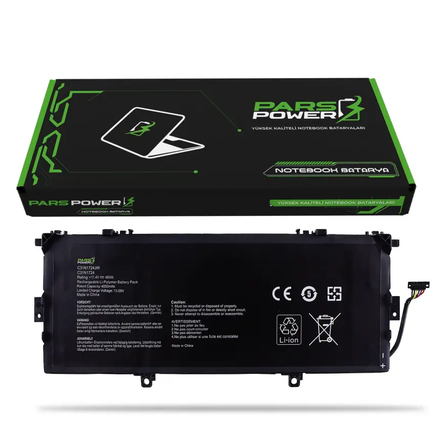 Asus ZenBook C31N1724JW Batarya - Pil (Pars Power)