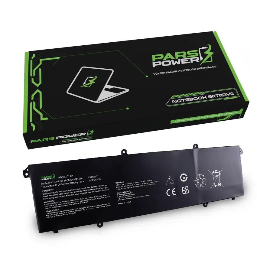 Asus Vivobook 15 X1504VA-NJ413 019 Batarya - Pil (Pars Power)