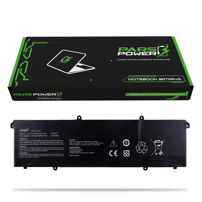 Asus Vivobook 15 X1504VA-NJ413 019 Batarya - Pil (Pars Power)
