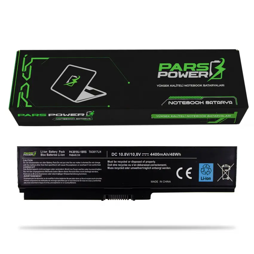 Toshiba Satellite P775-100, P775-10G Batarya - Pil (Pars Power)