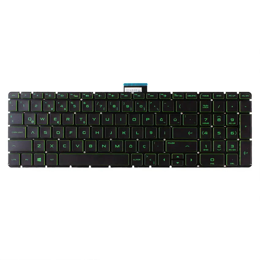 HP ENVY 17-r, 17-r000, 17-r000 (Touch) Notebook Klavyesi (Siyah TR)