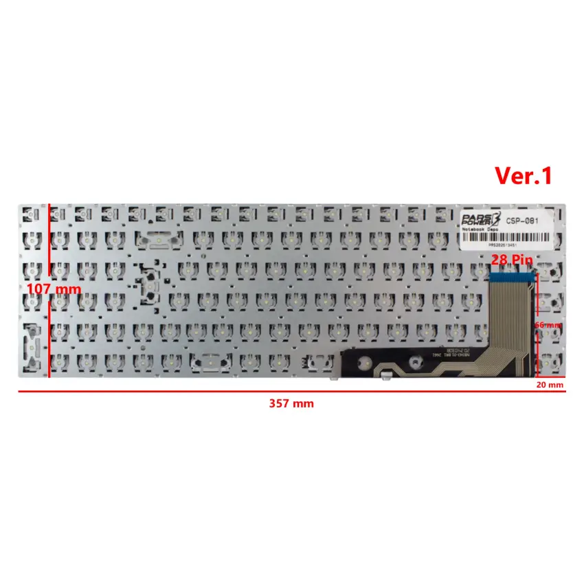 Casper Nirvana CSP-081 Notebook Klavye (Siyah TR)