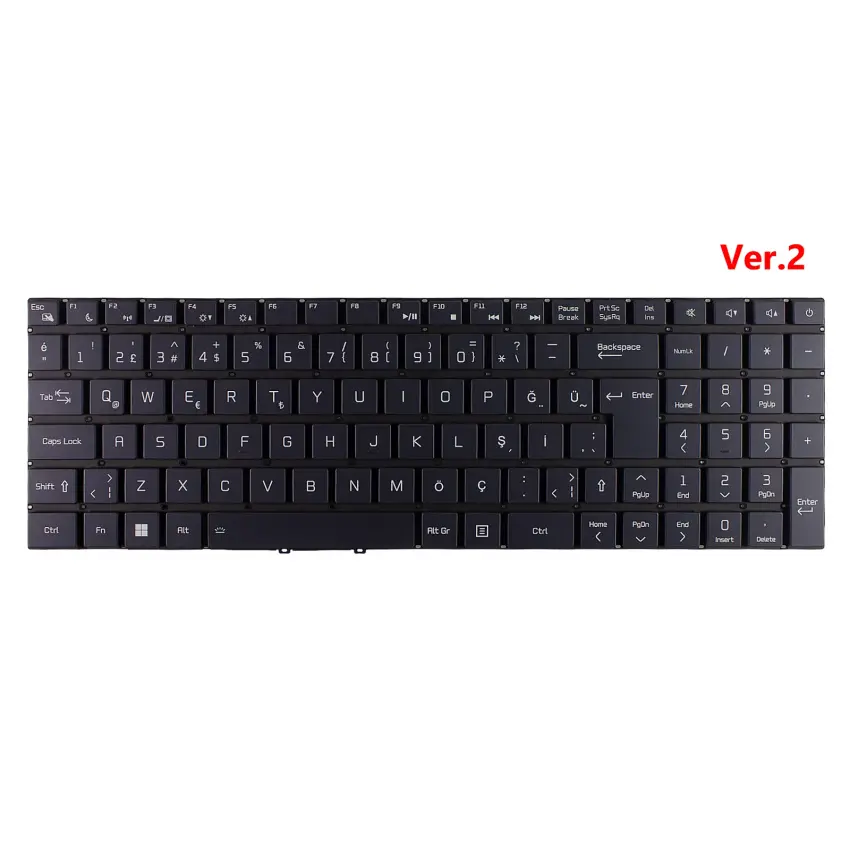 Casper Nirvana C370.4020 Notebook Klavye (Siyah TR)