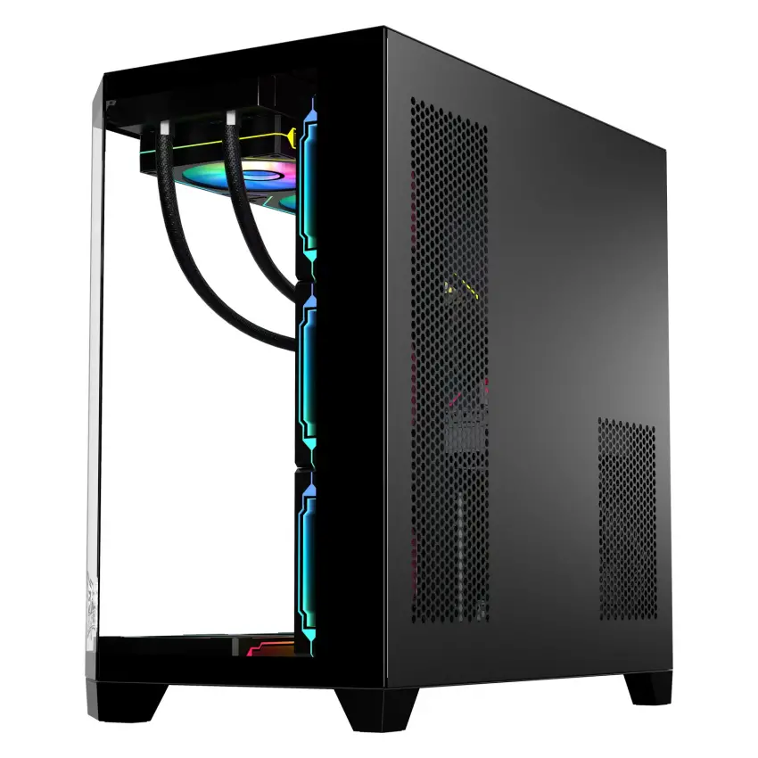 Gameagle Edge 7 Argb Fanlı Gamer Pc Kasası 850W 80+ Plus Bronz Powerlı Digital Sıvı Soğutmalı (Siyah)