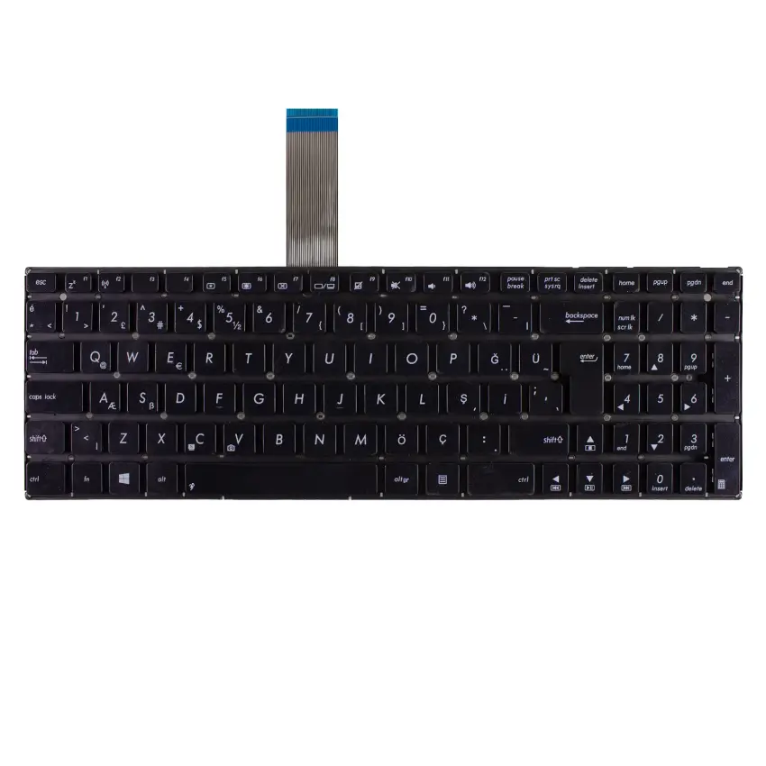 Asus A550, F550, F552, K550 Notebook Klavye (Siyah TR)