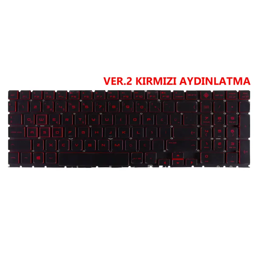 Hp Omen 15-dc1005nt, 15-dc1006nt Klavye Işıklı (Siyah TR)