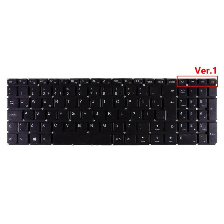 Lenovo IdeaPad 310-15IAP Notebook Klavye (Siyah TR)