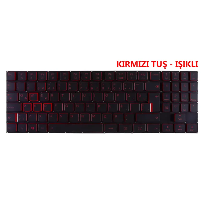 Lenovo Legion Y520-15IKB, Y720-15IKB Klavye Işıklı (Siyah TR)