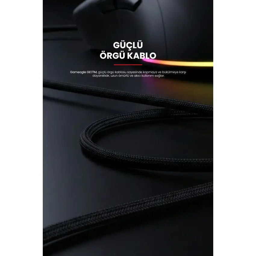 Gameagle GE171M RGB Makrolu 7200DPI Kablolu Oyuncu Mouse