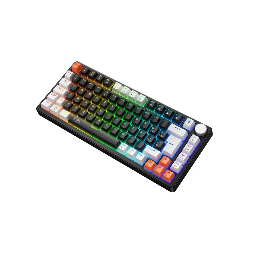 Gameagle Strike Compact Rainbow Kablolu TR Layout Mekanik Oyuncu Klavyesi Blue Switch Siyah