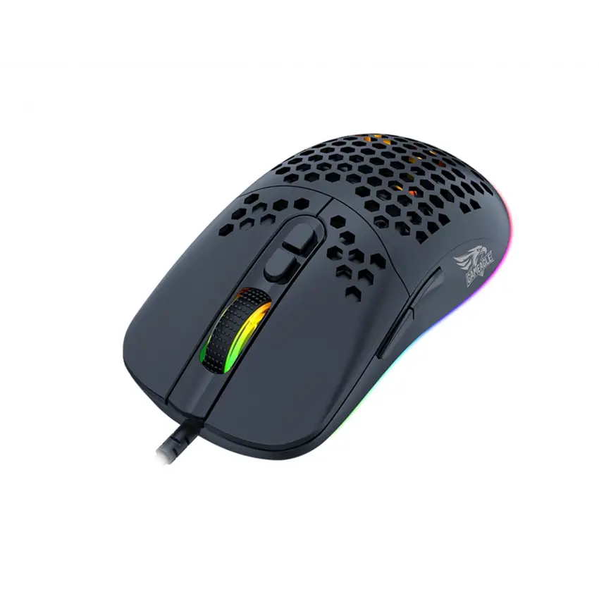 Gameagle GE69B RGB Makrolu 12800DPI Kablolu Oyuncu Mouse Siyah