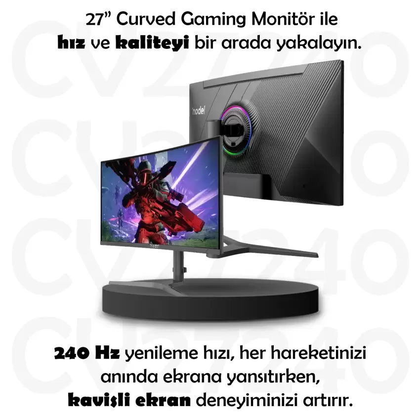 NODE GAME ND-CV27240RGB 27 240HZ CURVED MONİTÖR