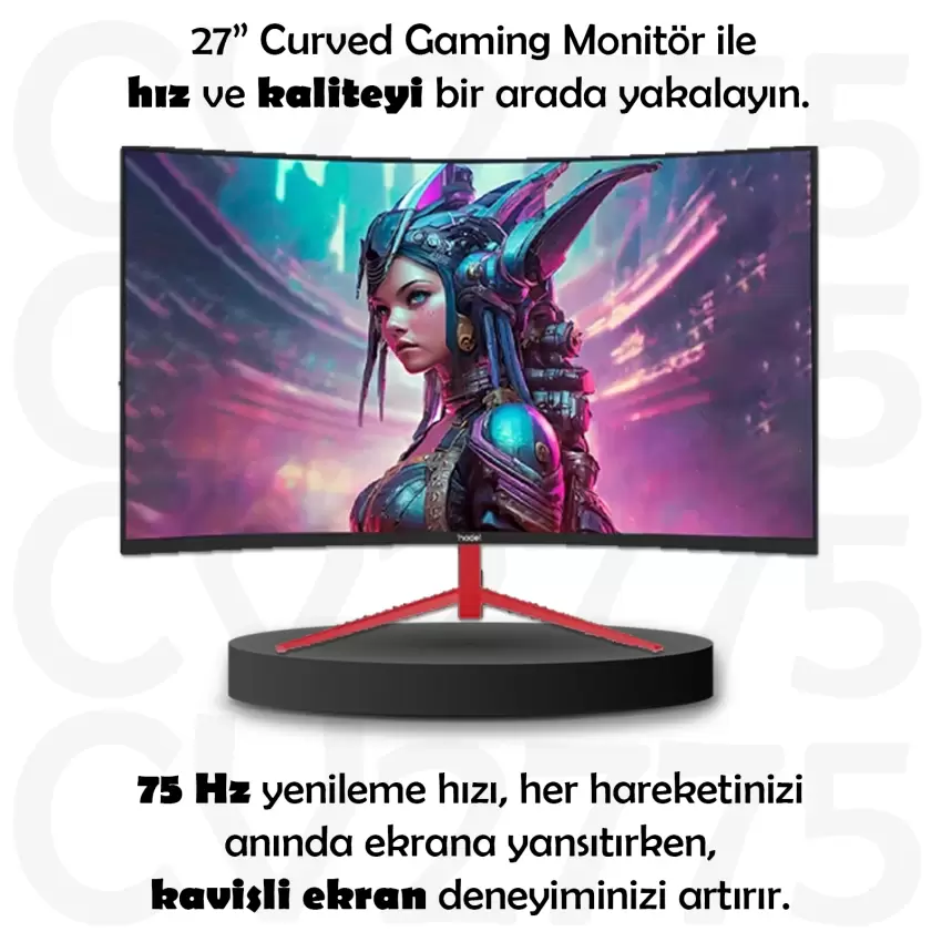 NODE GAME ND-CV2775 27 inç 75HZ Curved Gaming Monitör