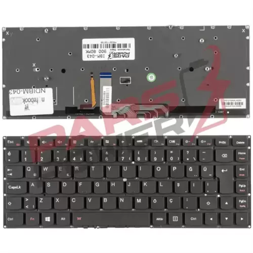 Lenovo ideaPad Yoga 80UE005WTX Uyumlu Notebook Klavye (Siyah TR)