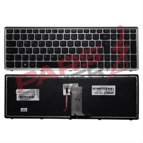 Lenovo ideaPad U510, Z710 Serisi Notebook Klavye Işıklı (Siyah TR)