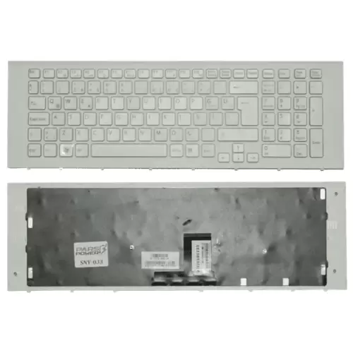 Sony Vaio VPCEC3X5007B, VPCEC3Z1E, VPCEC3X5006B Notebook Klavye (Beyaz TR)