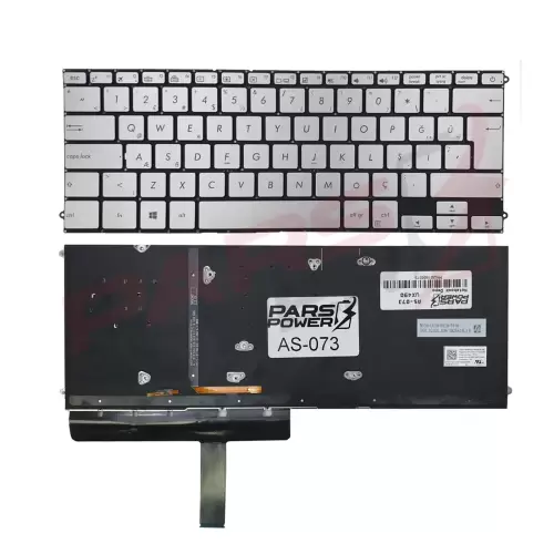 Asus UX490UA Serisi Notebook Klavye (Işıklı Mavi TR)