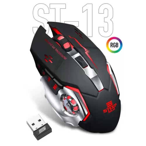 Steep Solid ST-13S Kablosuz - Wireless Şarjlı RGB Gaming Oyuncu Mouse