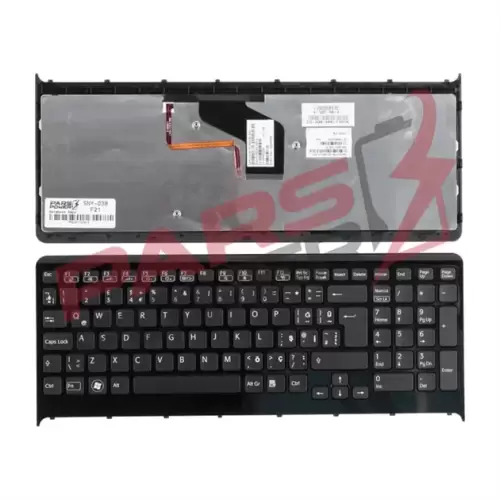 Sony VPCF24M1E, VPCF24Q1E Notebook Klavye Işıklı (Siyah TR)