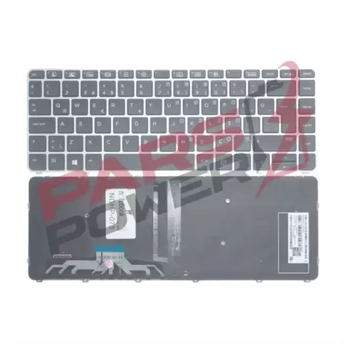 HP EliteBook Folio 844423-141, 818252-001 Notebook Klavye Işıklı (Siyah TR)