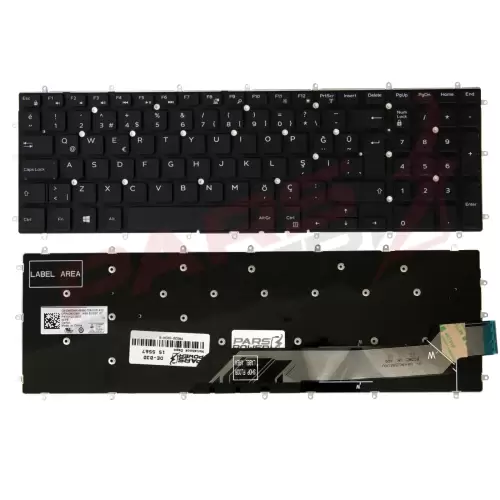 Dell inspiron P35E001, P35E002 Notebook Klavye (Siyah TR)