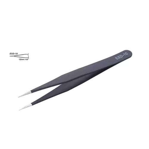 ESD-010 Antistatik Elektronikçi Cımbızı - Çelik Tweezer