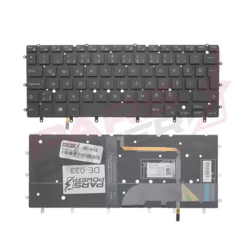 Dell Inspiron NSK-LS0BQ, AEAM6R00010 Notebook Klavye Işıklı (Siyah TR)