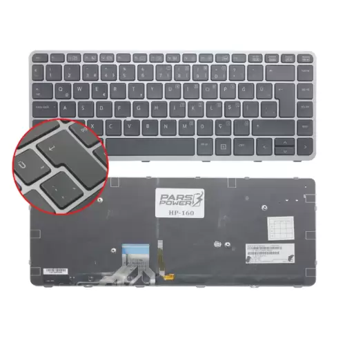 Hp EliteBook Folio MP-13A1 Klavye Işıklı (Siyah TR)