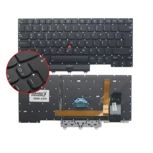 Lenovo Thinkpad E14 20RAS0WC00 Klavye Işıklı (Siyah TR)