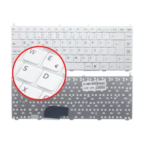 Sony Vaio VGN-FE28H, VGN-FE31B, VGN-FE31H Notebook Klavye (Beyaz TR)