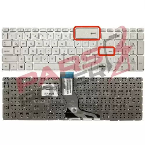 HP V150646EK1, V150646ES1 Notebook Klavye Küçük Enter (Gümüş TR)