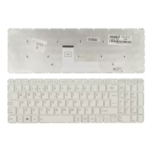 Toshiba 9Z.NBCBQ.001, 9Z.NBCBQ.00T Notebook Klavye Işıklı (Beyaz TR)