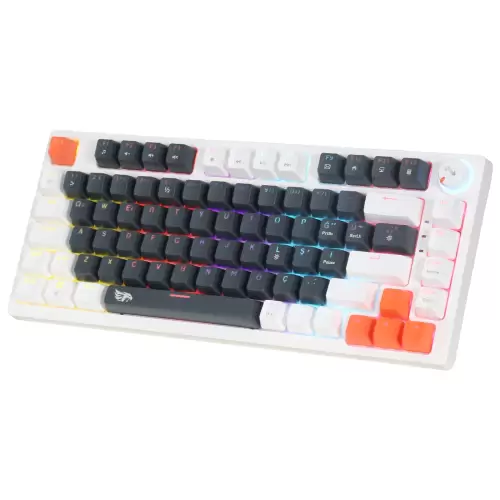 Gameagle Strike Compact MK-81X1BAR Red Swtich Mekanik Rainbow Işıklı Gamer Oyuncu Klavye 81 Tuşlu