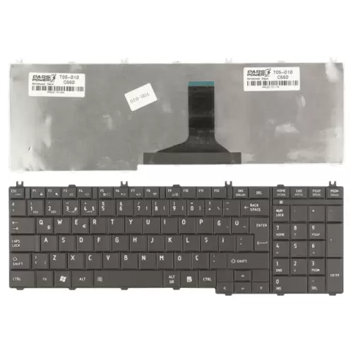 Toshiba Satellite C660D-1EU, C660D-1F4 Notebook Klavye (Siyah TR)