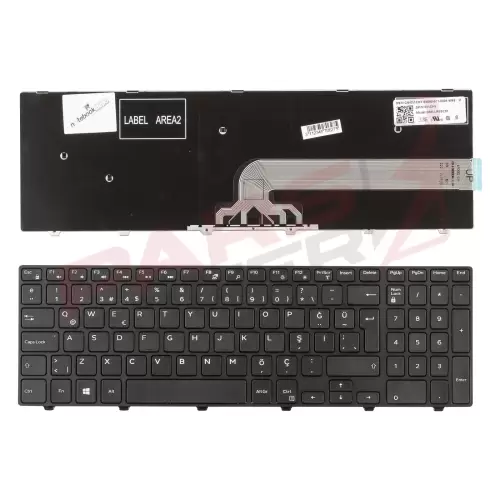 Dell Inspiron 15-3551, 15-3567, 15-3878 Notebook Klavye (Siyah TR)