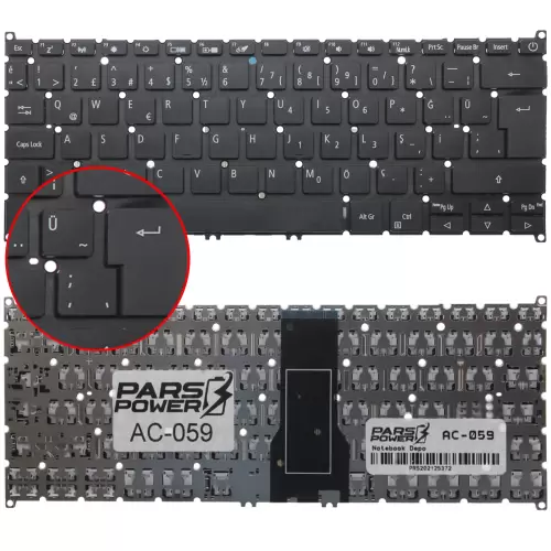 Acer Aspire 5 A514-53-30R7 Klavye (Siyah TR)