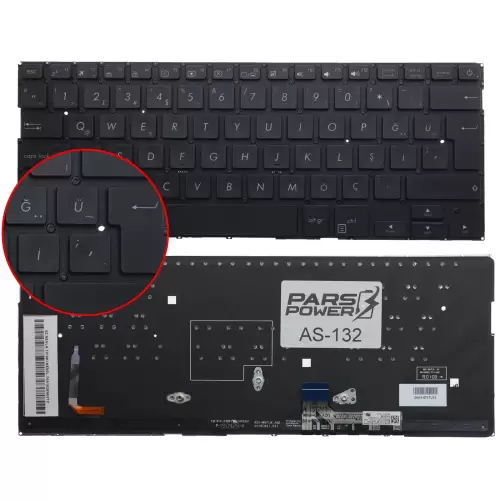 Asus Zenbook 13 90NB0GZ2-R31TU0 Klavye Işıklı (Siyah TR)