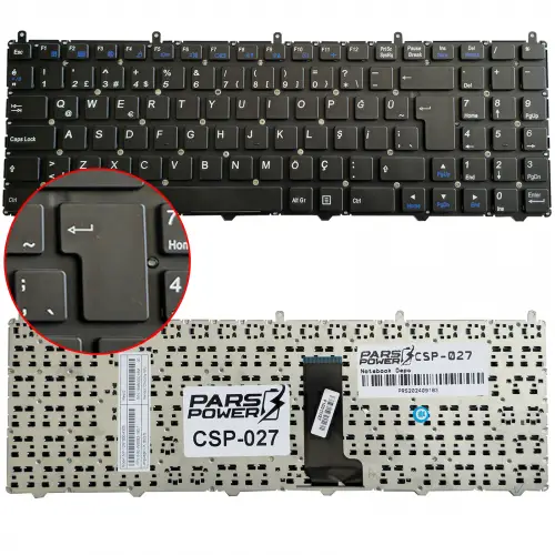 Monster W650SRH, W6500 Notebook Klavye (Siyah TR)