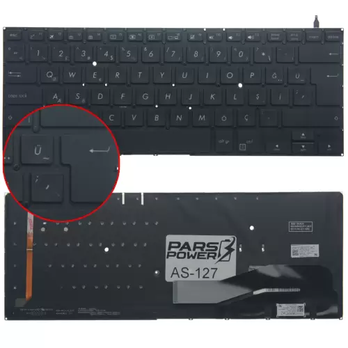 Asus NSK-WJ4BQ Klavye Işıklı (Siyah TR)