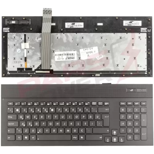 Asus 04GN562KCB00-1 Notebook Klavyesi (Kasalı Siyah TR)