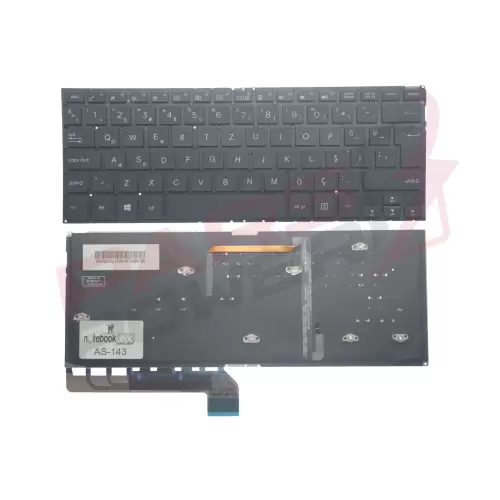 Asus ZenBook Flip NSK-WB90Q 0KNB0-2625HU00 Klavye Işıklı (Siyah TR)