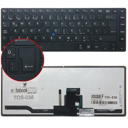 Toshiba Tecra Z40-A Serisi Uyumlu Notebook Klavyesi (Siyah TR)