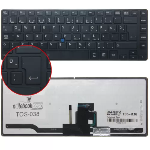 Toshiba Tecra Z40-A-191 Uyumlu Notebook Klavyesi (Siyah TR)