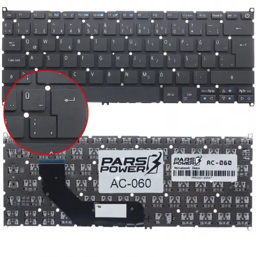 Acer Swift 3 SB3T_A52B Klavye (Siyah TR)