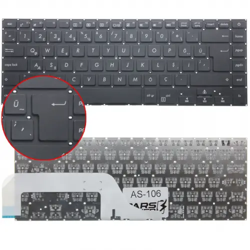 Asus Vıvobook 90NB0G02-R31TU0 Klavye (Siyah TR)