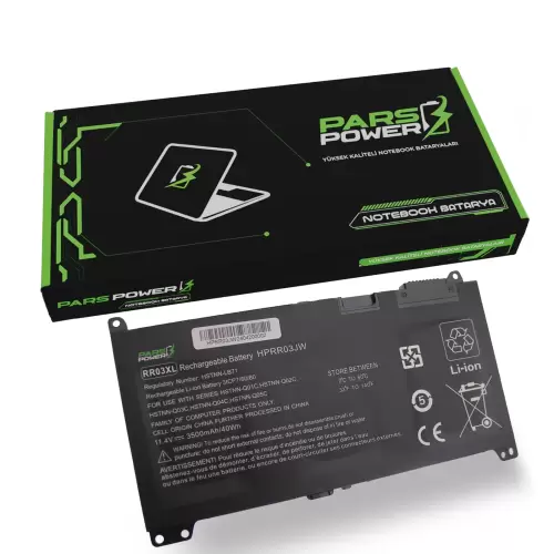 HP ProBook RR03XL, HSTNN-UB7C Batarya - Pil (Pars Power)