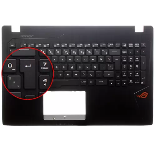 Asus ROG GL553, GL553V Üst Kasalı Klavye (Siyah TR)