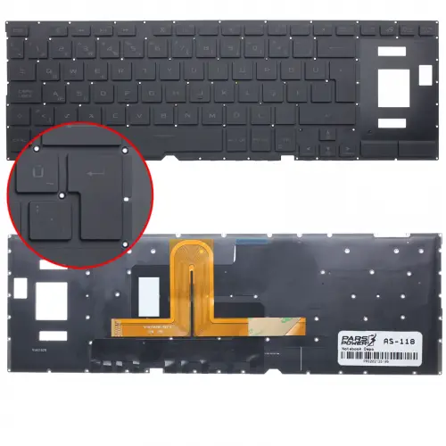 Asus ROG Zephyrus GX501 Klavye Işıklı (Siyah TR)