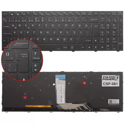 Gigabyte Gaming G5 GD, G5 MD Notebook Klavye Işıklı (Siyah TR)