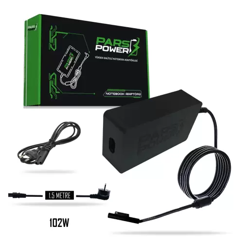Microsoft Surface 15V 6.33A 102W Adaptör Şarj Aleti-Cihazı (Pars Power)